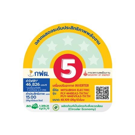 แอร์เพดาน MITSUBISHI PLY-M48EA2 48109 BTU 220V อินเวอร์เตอร์_2