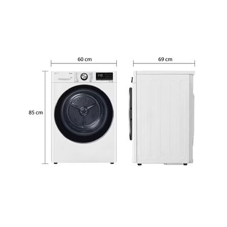 เครื่องอบผ้าฝาหน้า LG RV10VHP3W1 10 กก. HEAT PUMP สีขาว_6