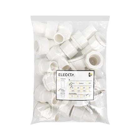 ข้อต่อเข้ากล่อง ELECKTA 16 มม. สีขาว แพ็ก 20 ชิ้น_2