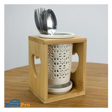 ที่ใส่อุปกรณ์บนโต๊ะอาหาร BAMBOO ลายฉลุ_2