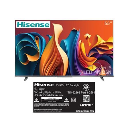 ทีวีคิวแอลอีดี 55 นิ้ว HISENSE (4K, QLED, GOOGLE TV) 55Q6N_7