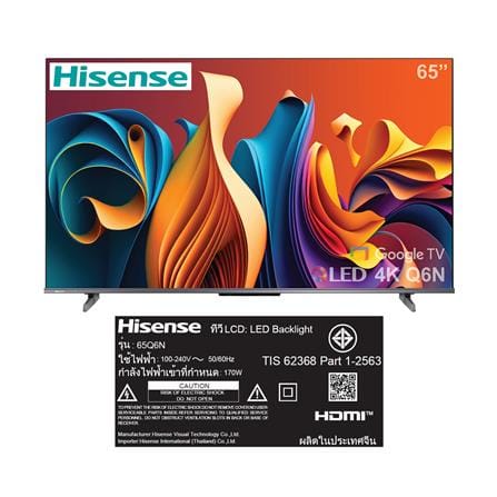 ทีวีคิวแอลอีดี 65 นิ้ว HISENSE (4K, QLED, GOOGLE TV) 65Q6N_7