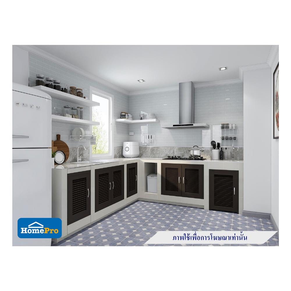 บานซิงค์เดี่ยว CABIN BELLA 44x64 ซม. สีโอ๊ก