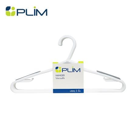 ไม้แขวนเสื้อ PLIM OSSY สีขาว แพ็ก 5 ชิ้น_0