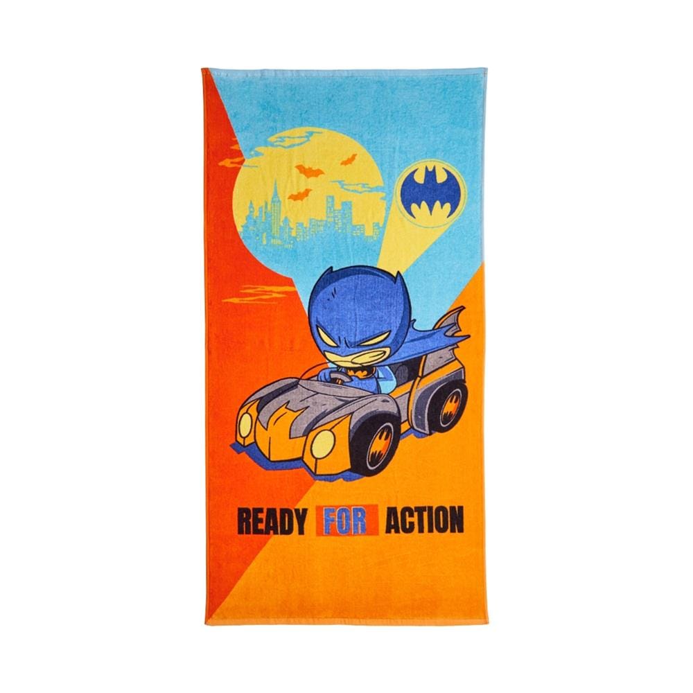 ผ้าขนหนู SATIN PLUS BATMAN 30X60 นิ้ว สีส้ม