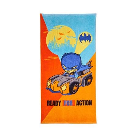 ผ้าขนหนู SATIN PLUS BATMAN 30X60 นิ้ว สีส้ม_1