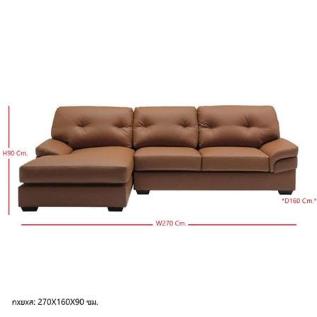 โซฟาเข้ามุมซ้าย KONCEPT TAG 19144865 สีน้ำตาลอ่อน_2
