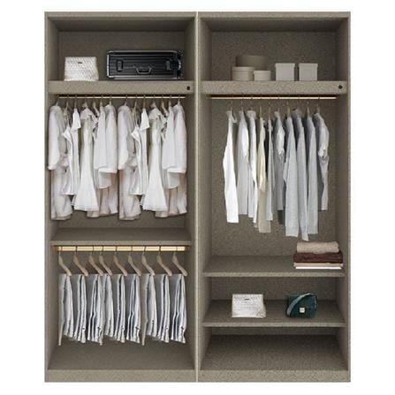 ตู้เสื้อผ้า 4 บานเปิด SB BUILT IN WARDROBE PLUS 59061076 200 ซม. สี CANYON OAK_1
