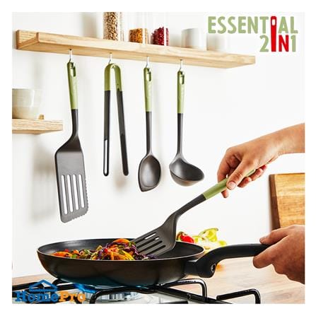 ตะหลิวมีร่อง 29 ซม. TEFAL ESSENTIAL 2 IN 1 K2791424 สีเขียว_2