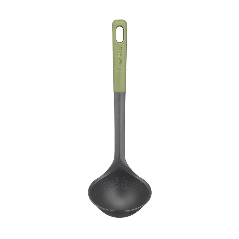 กระบวยกลม 27 ซม. TEFAL ESSENTIAL 2 IN 1 K2791224 สีเขียว