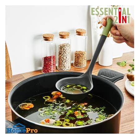 กระบวยกลม 27 ซม. TEFAL ESSENTIAL 2 IN 1 K2791224 สีเขียว_4