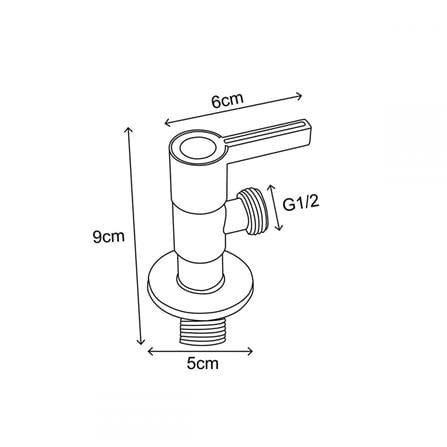 สต๊อปวาล์ว 1 ทาง RASLAND C311-C1234 สเตนเลส_3