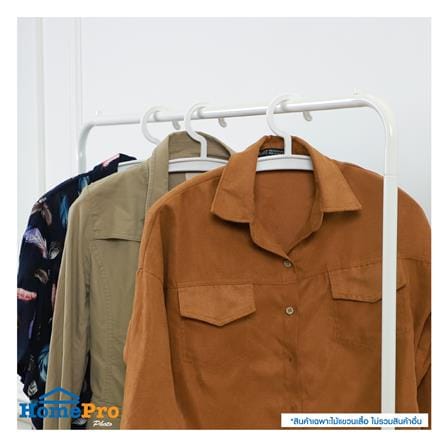 ไม้แขวนเสื้อ PLIM RUBBER สีขาว แพ็ก 3 ชิ้น_4