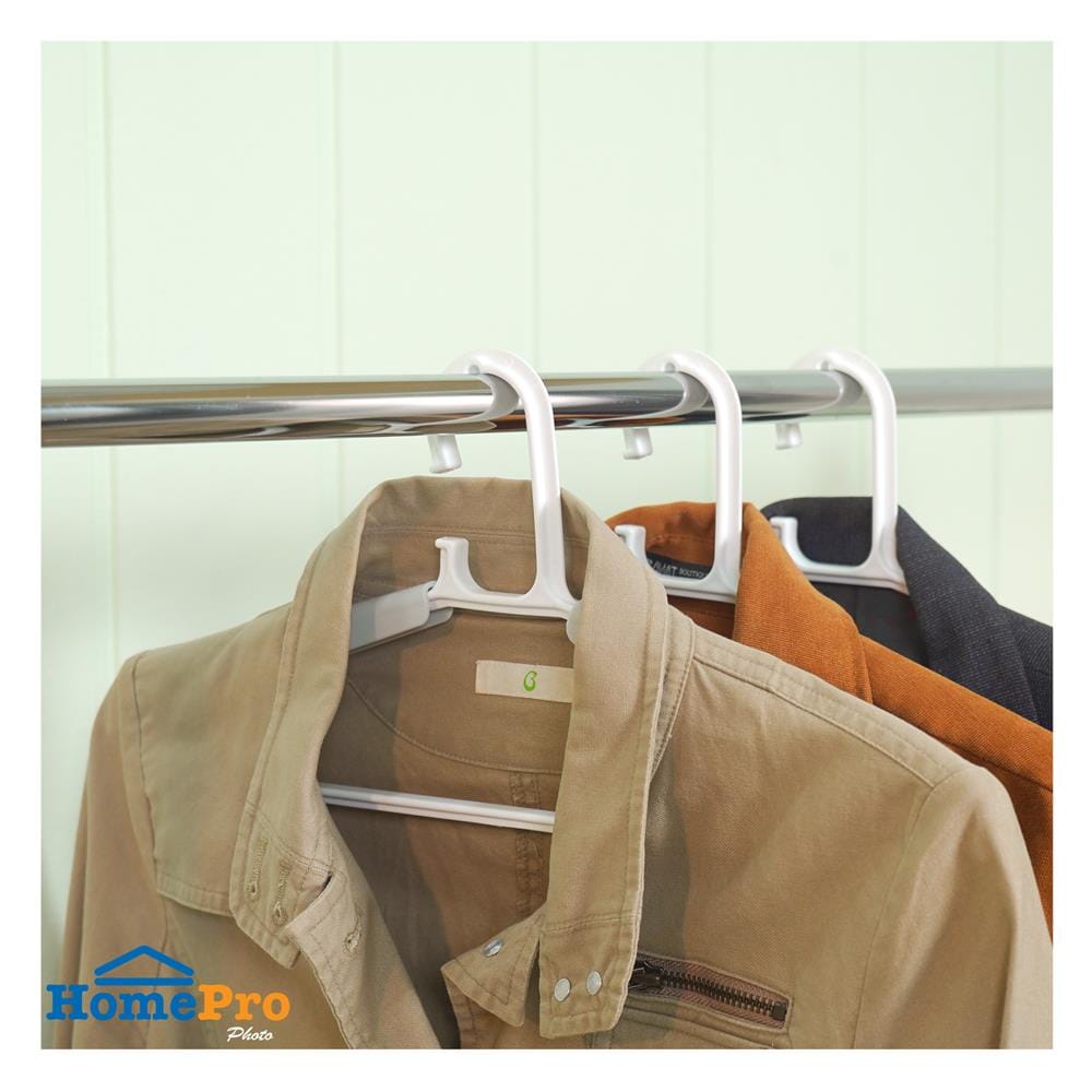 ไม้แขวนเสื้อ PLIM FLEXI สีขาว แพ็ก 3 ชิ้น