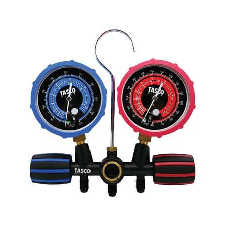 เกจวัดน้ำยาแอร์ พร้อมสายชาร์จน้ำยา TASCO BLACK TB140SM II สำหรับ R32, R410A_0