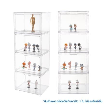 กล่องจัดเก็บฝาเปิด โมเดล STACKO KLEAR 36x27x24 ซม. สีใส_6