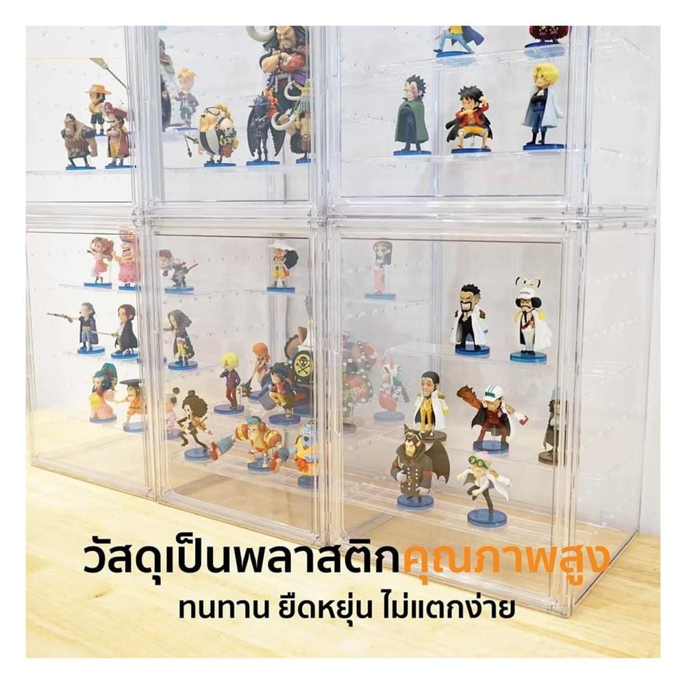 กล่องจัดเก็บโมเดล มีแท่นวาง STACKO KLEAR 24x27x36 ซม. สีใส