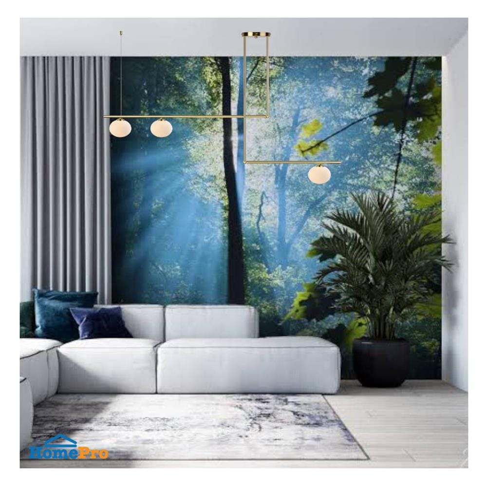 ไฟช่อ LUMAX 01-02881 สีขาว/ทอง 3 หัว