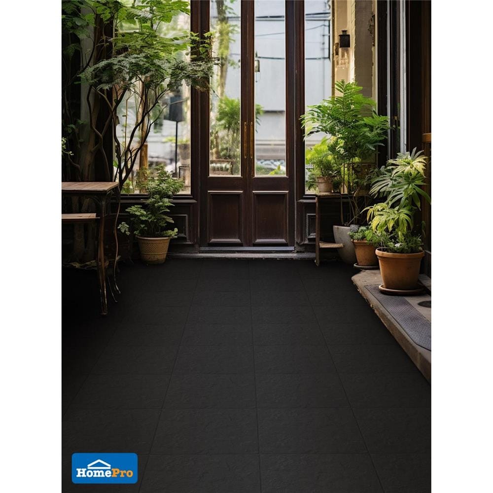 กระเบื้องพื้น 16x16 นิ้ว DURAGRES อันเซลล์ ดำ (AF) A 0.96 ตร.ม.