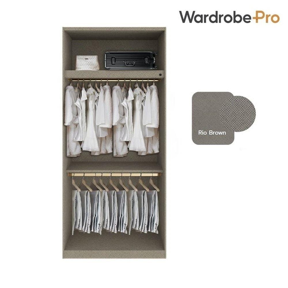 ตู้เสื้อผ้า 2 บานเปิด SB BUILT IN WARDROBE PLUS 59061088 100 ซม. สีโรสโกลด์