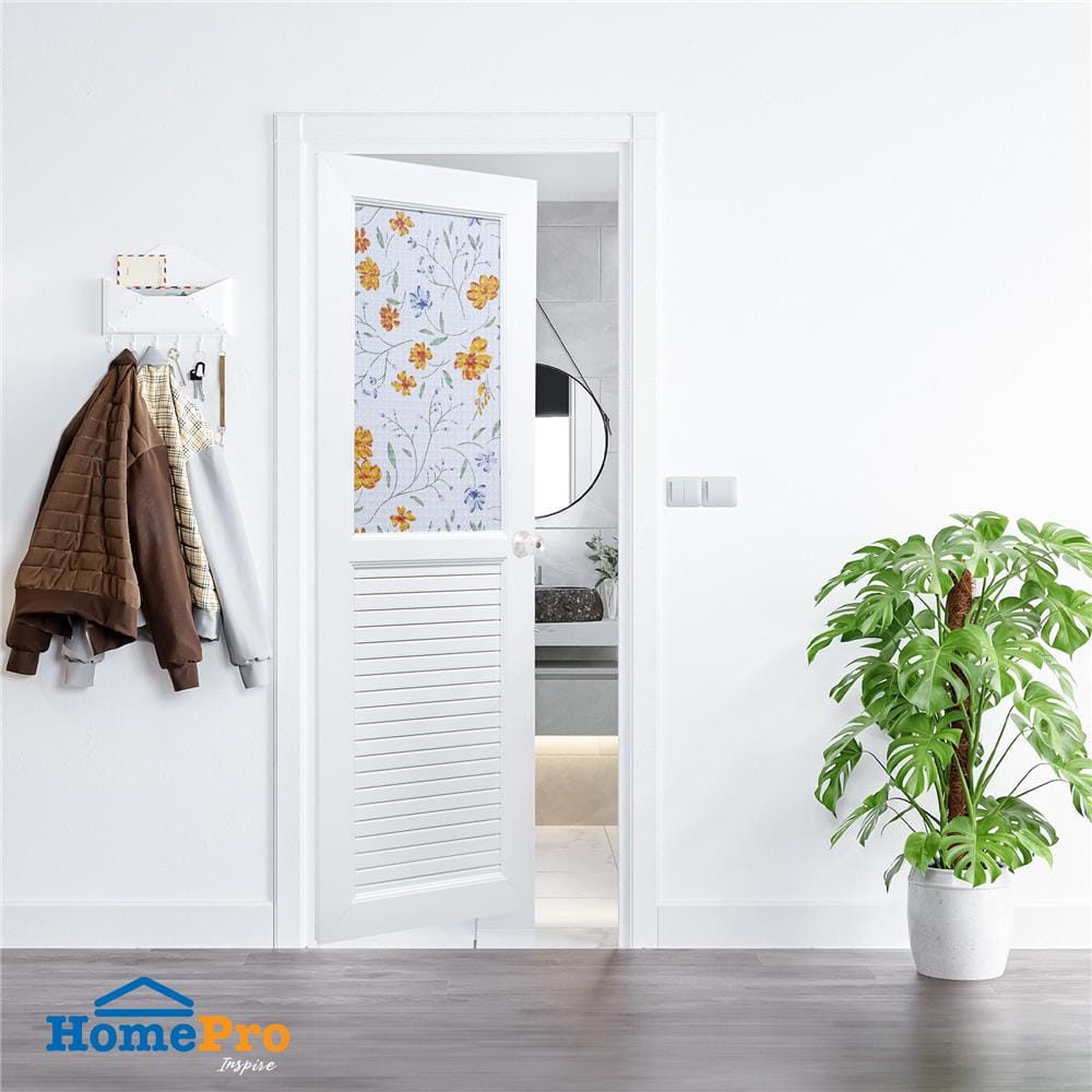 ประตูห้องน้ำ UPVC AZLE MARIGOLD 70X200 ซม. สีขาว พร้อมวงกบ ไม่เจาะลูกบิด