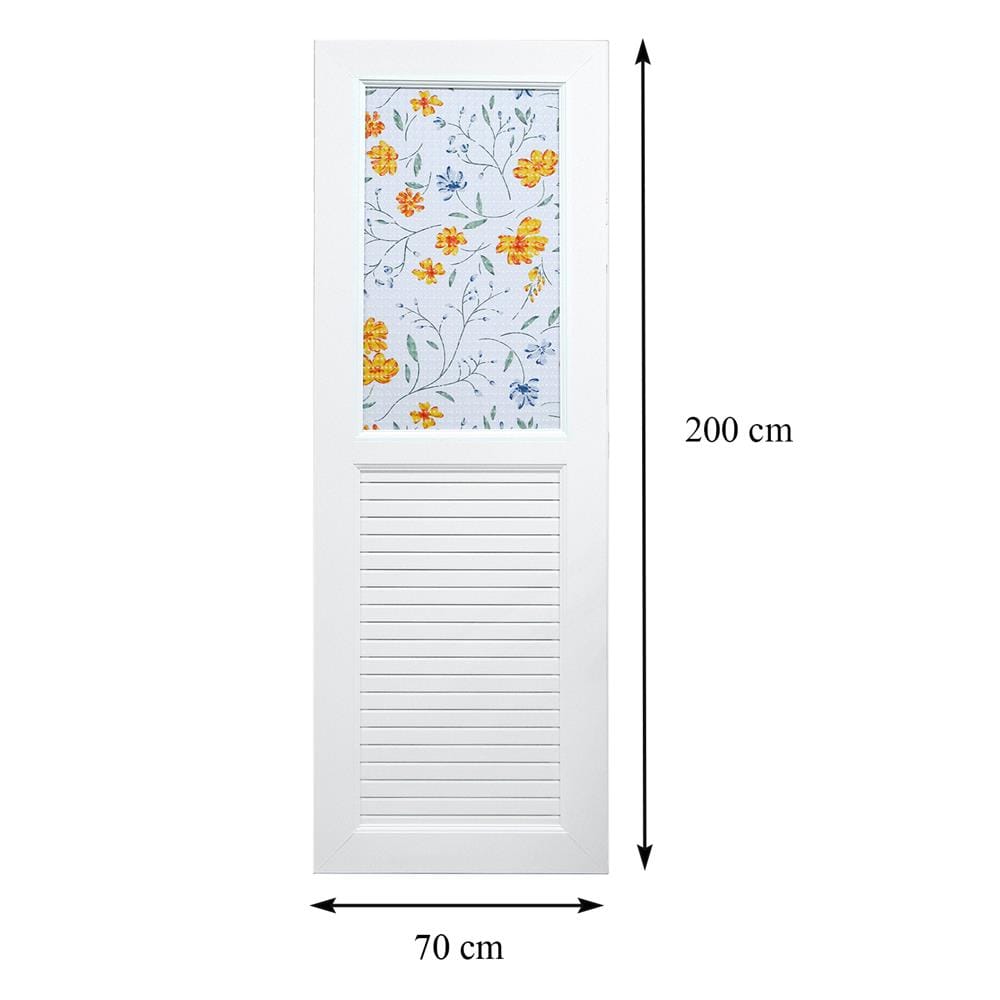 ประตูห้องน้ำ UPVC AZLE MARIGOLD 70X200 ซม. สีขาว พร้อมวงกบ ไม่เจาะลูกบิด