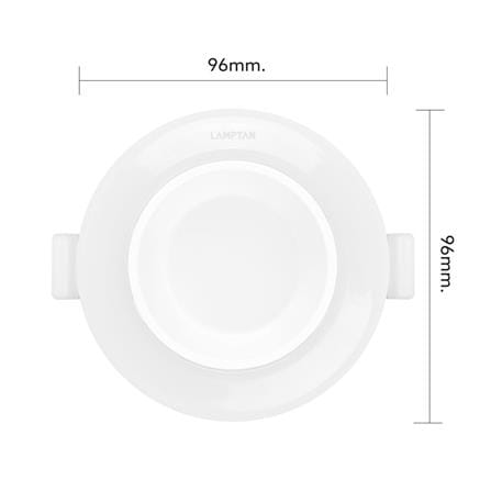 ดาวน์ไลท์ LED LAMPTAN SWOP 3.7 นิ้ว 9 วัตต์ DAYLIGHT/COOL WHITE/WARM WHITE สีขาว_7