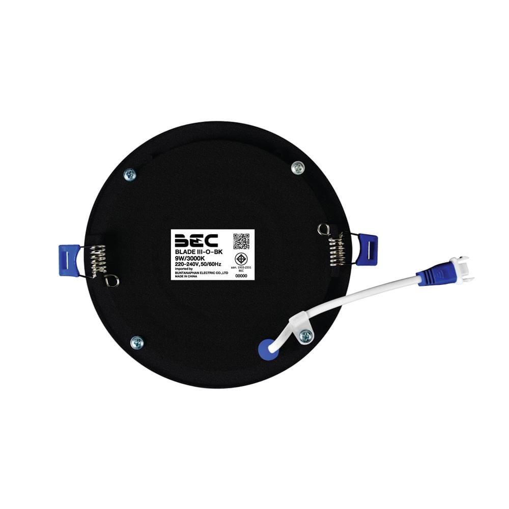 ดาวน์ไลท์ LED BEC BLADE III O-BK 5.6 นิ้ว 9 วัตต์ WARM WHITE สีดำ
