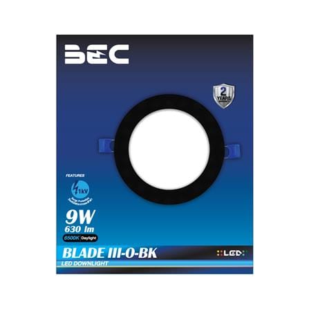 ดาวน์ไลท์ LED BEC BLADE III O-BK 5.6 นิ้ว 9 วัตต์ DAYLIGHT สีดำ_2