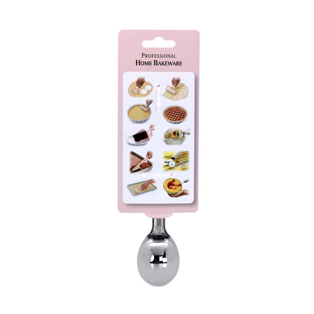 ที่ตักไอศครีมสเตนเลส PENGUIN KSA01 สีชมพูด้ามขาว