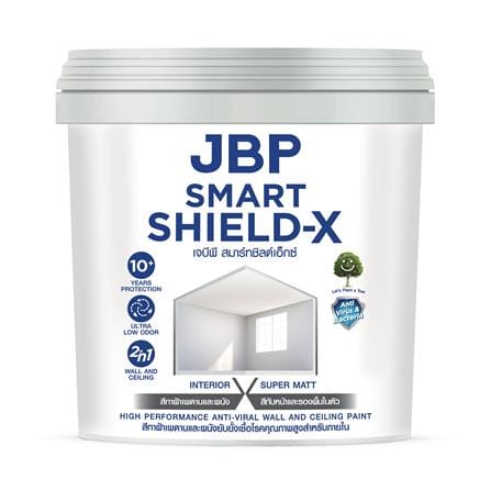 สีน้ำทาฝ้า JBP SMART SHIELD-X 7998 สีขาว ด้าน 1 แกลลอน_0
