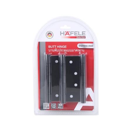 บานพับ 4x3 นิ้ว x 2 มม. HAFELE 489.04.033 สีดำ (แพ็ก 3 ชิ้น)_3