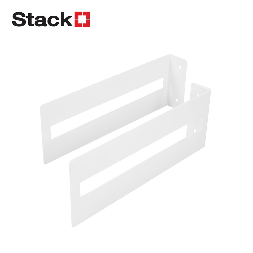 แขนรับชั้นเหล็ก STACKO NEAT 3x23x8 ซม. สีขาว