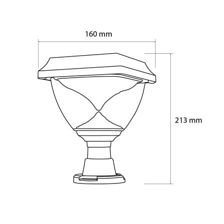 ไฟหัวเสา SOLAR LUMAX 74-00037 15 วัตต์ RGB สีดำ_4