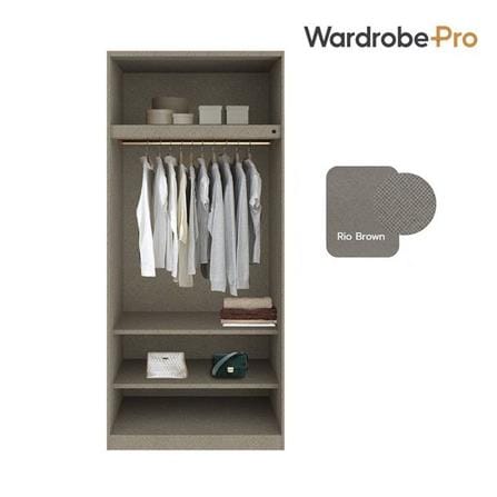 ตู้เสื้อผ้า 2 บานเปิด SB BUILT IN WARDROBE PLUS 59061115 100 ซม. สีขาว_2