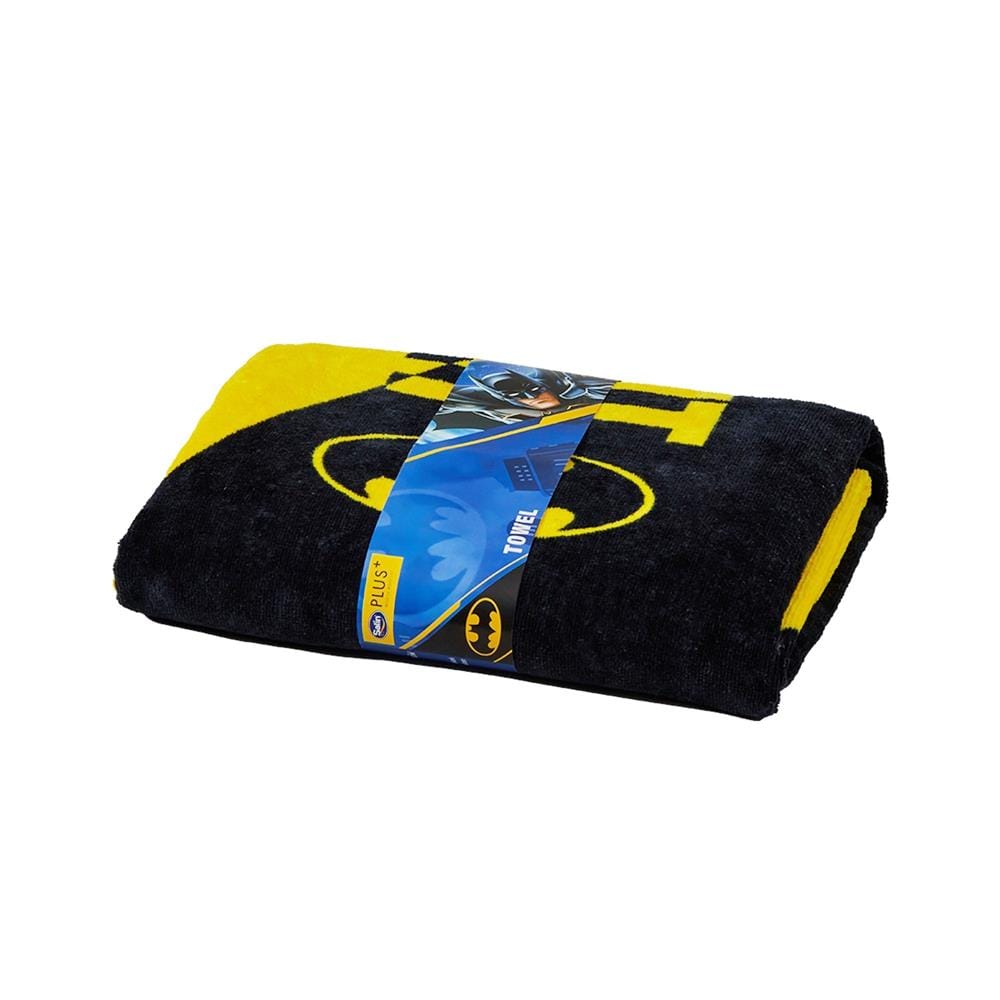 ผ้าขนหนู SATIN PLUS BATMAN 15X30 นิ้ว สีเหลือง