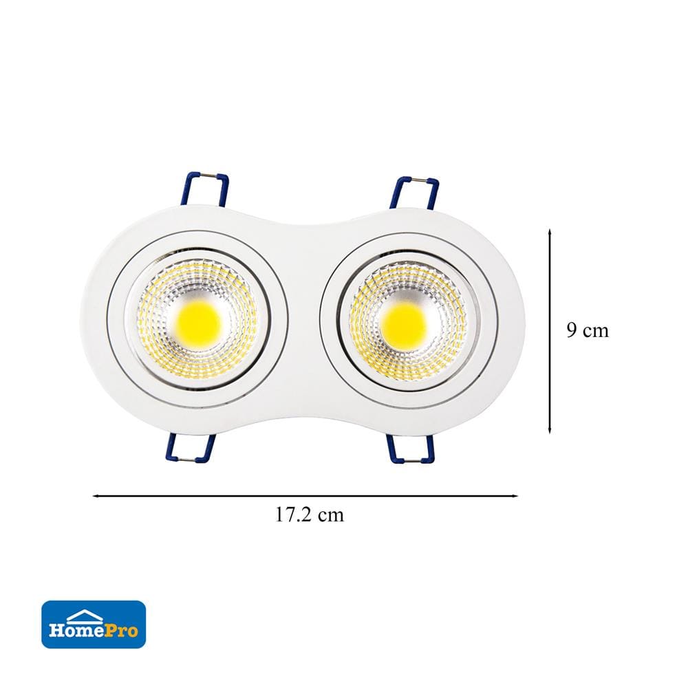 ดาวน์ไลท์ LED CARINI LCG0330R 6 นิ้ว 10 วัตต์ WARM WHITE สีขาว