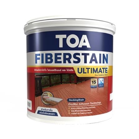 สีย้อมพื้นไม้ TOA FIBERSTAIN ULTIMATE DG002 สีไม้ประดู่ โปร่งแสงเงา 1 แกลลอน