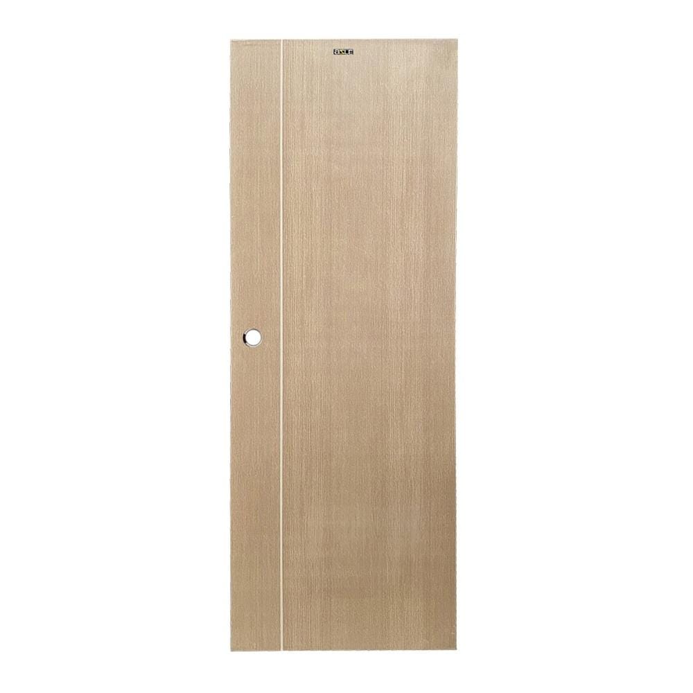 ประตูห้องน้ำ UPVC AZLE WB1 70X200 ซม. สีน้ำตาล เจาะลูกบิด