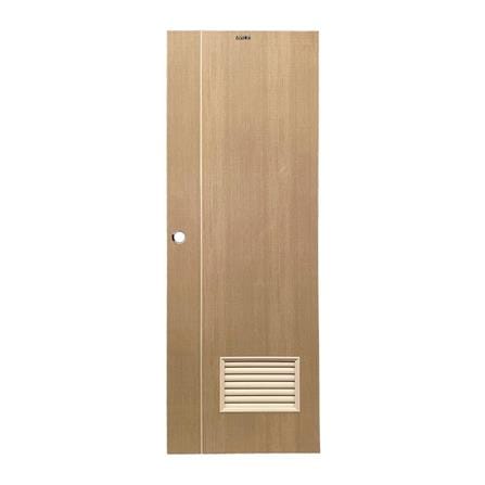ประตูห้องน้ำ UPVC เจาะลูกบิด AZLE WB2 70x200 ซม. สีน้ำตาลเข้ม_0