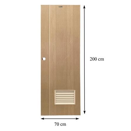 ประตูห้องน้ำ UPVC เจาะลูกบิด AZLE WB2 70x200 ซม. สีน้ำตาลเข้ม_5