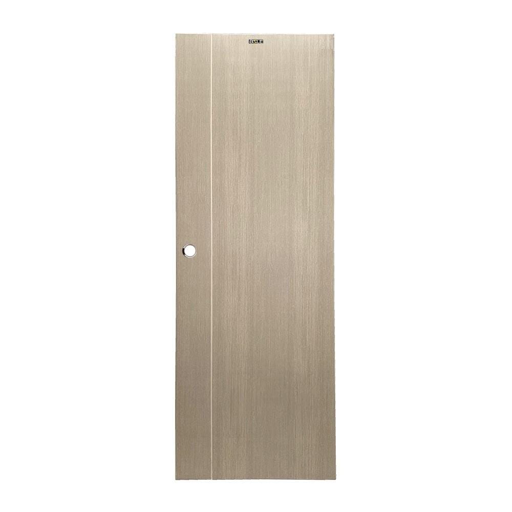 ประตูห้องน้ำ UPVC AZLE WB1 70X200 ซม. สี WHITE/GREY เจาะลูกบิด