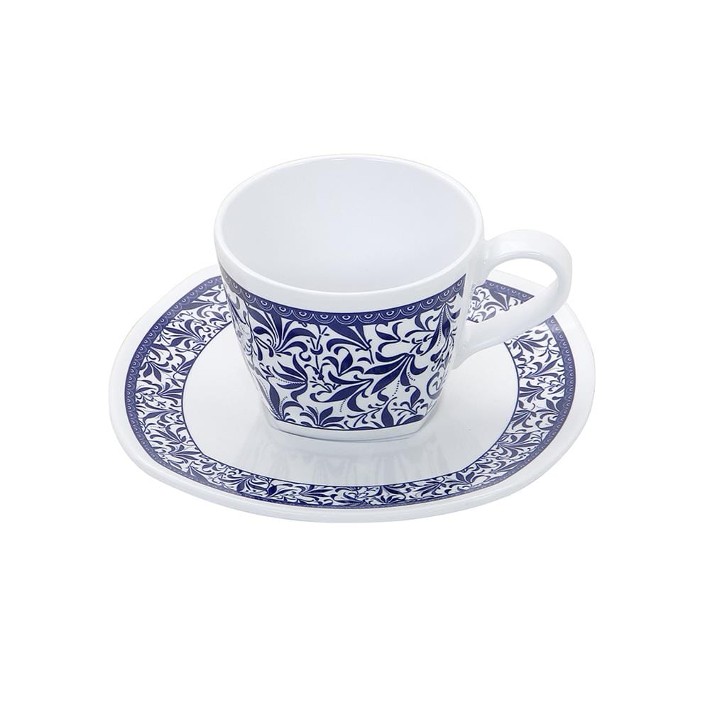 ชุดถ้วยกาแฟเมลามีน 300 มล. VANDA BLUE GARDEN