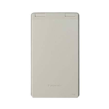 หน้ากากกันน้ำ 2 ช่องกลาง PANASONIC WEG79029K สีครีม_0