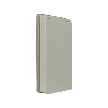 หน้ากากกันน้ำ 2 ช่องกลาง PANASONIC WEG79029K สีครีม_1
