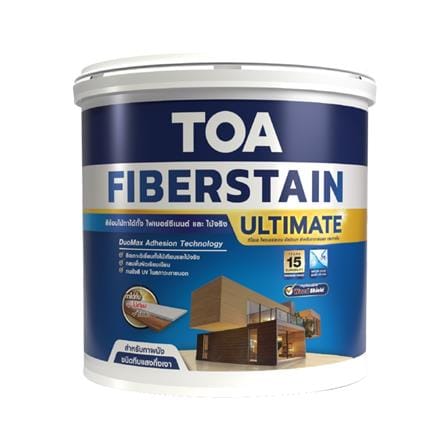 สีย้อมไม้ TOA FIBERSTAIN ULTIMATE WC500 สีน้ำตาลอัลมอนด์ ทึบแสงกึ่งเงา 1 แกลลอน