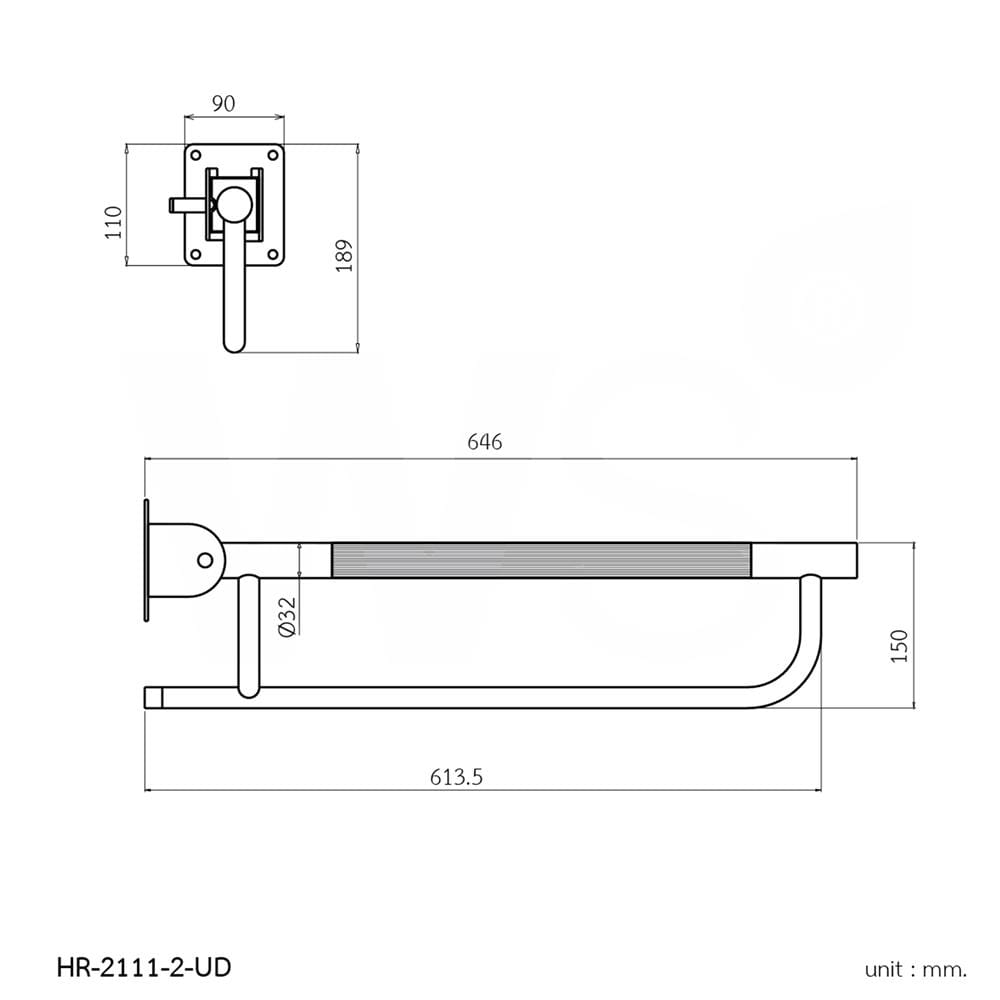 ราวมือจับ โยกขึ้นลง WS HR-2111-2-UD
