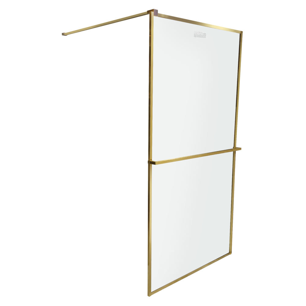 ฉากกั้นอาบน้ำ MOYA PLUS GF100 (GOLD) 100x190 ซม.