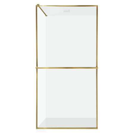 ฉากกั้นอาบน้ำ MOYA PLUS GF100 (GOLD) 100x190 ซม._1