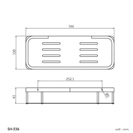 ตะแกรงวางของ WS SH-536 สเตนเลส_5